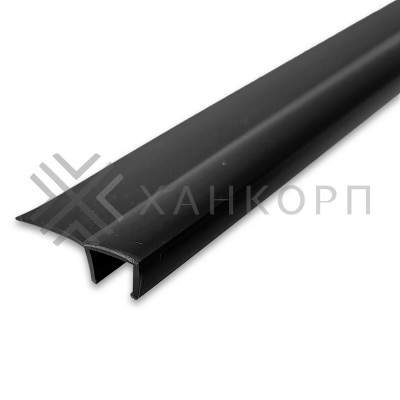 Уплотнитель узкопрофильный ПРЕМИУМ F-образный черный 2.5 м, ус 16 мм. под стекло 8 мм FDPP-717.8
