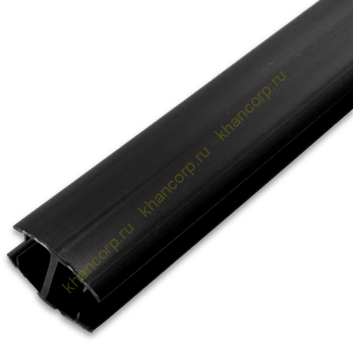 Уплотнитель H-образный для стекла 8 мм черный, 3 м, FDPP-180.10 PVC/BL