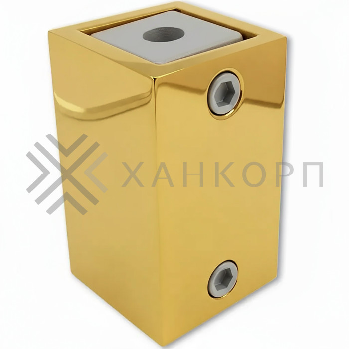 Крепление FDC-60 трубы 15х15 к стене, нержавейка/золото