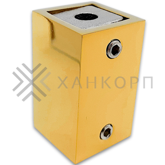 Крепление FDC-60 трубы 15х15 к стене, нержавейка/золото