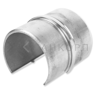 Муфта соединительная FOP-235 для поручня круглого Ø48.3 мм с пазом, нержавейка/полированный