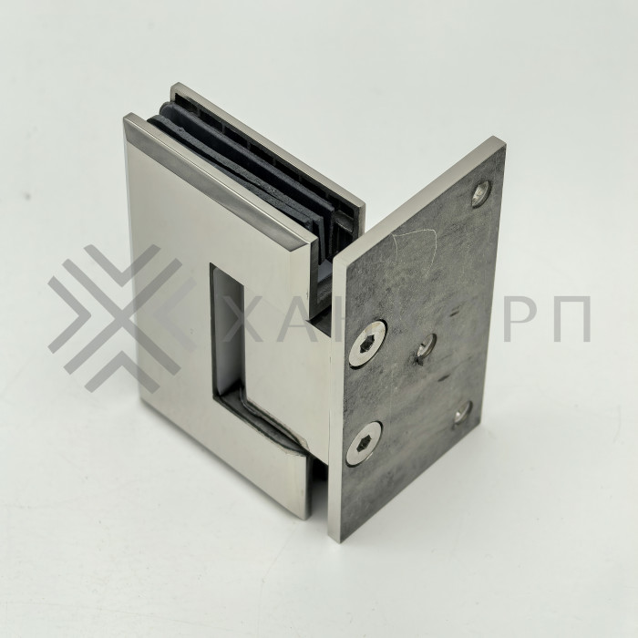 Петля Бета β FDP-20 стена-стекло с боковым креплением, нержавейка/полированный