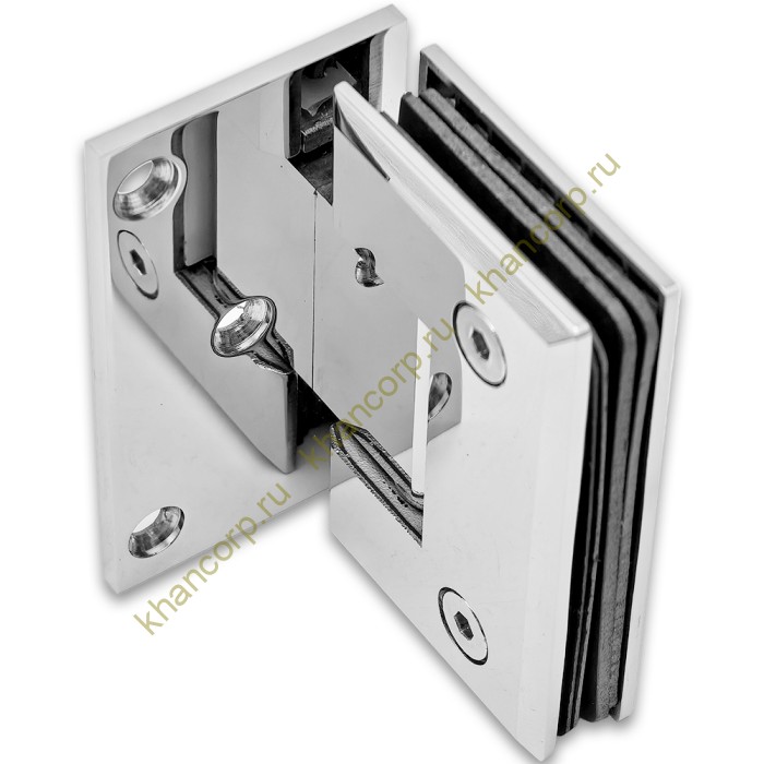 Петля Бета β FDP-20 стена-стекло с боковым креплением, нержавейка/полированный