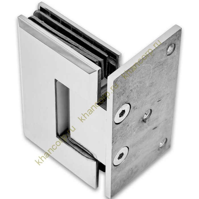 Петля Бета β FDP-20 стена-стекло с боковым креплением, нержавейка/полированный