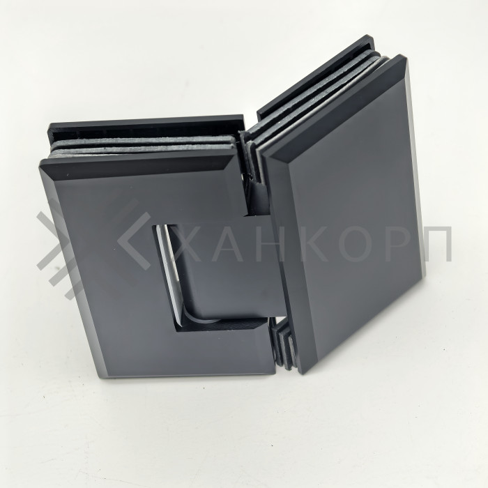 Петля Бета β FDP-24 стекло-стекло 135˚, латунь/черный