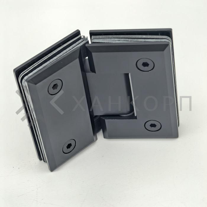 Петля Бета β FDP-24 стекло-стекло 135˚, латунь/черный