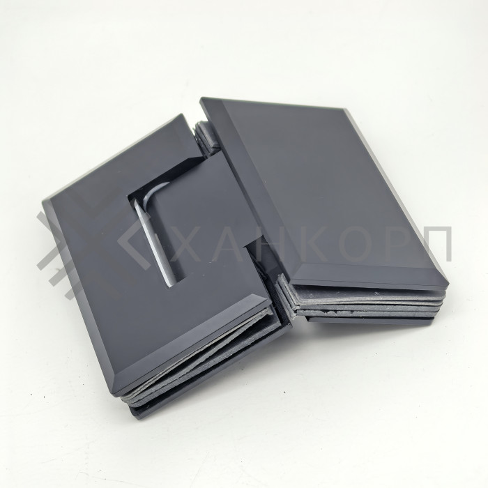 Петля Бета β FDP-24 стекло-стекло 135˚, латунь/черный