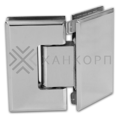 Петля Бета β FDP-24E стекло-стекло 135˚, нержавейка/полированный