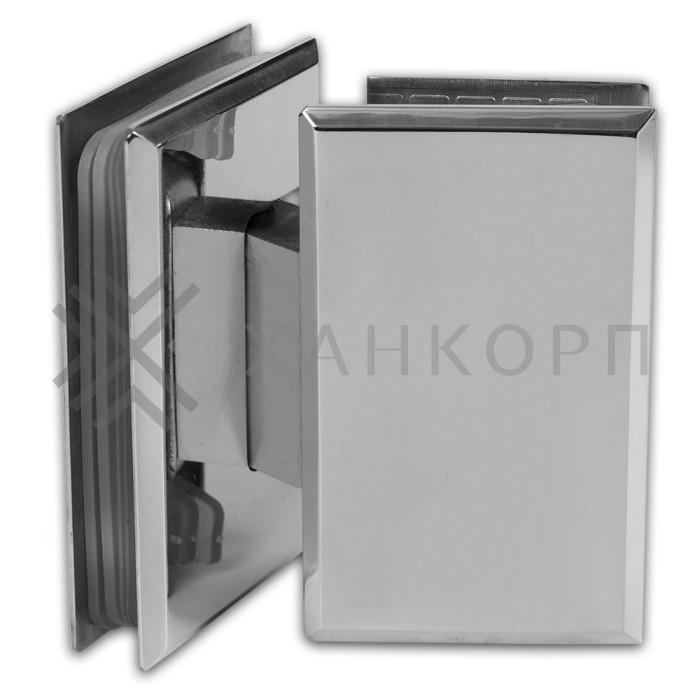 Петля Бета β FDP-24E стекло-стекло 135˚, нержавейка/полированный