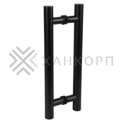 Ручка FKR-200 для стеклянной двери 32x300х450 мм, нержавейка/черный