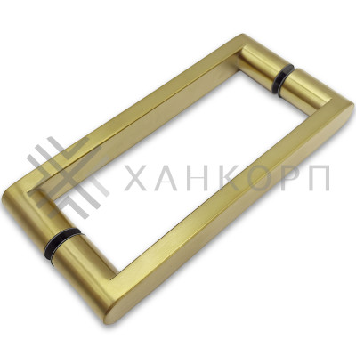 Ручка скоба FDR-86, 25*200*225 мм, нержавейка/брашированное золото