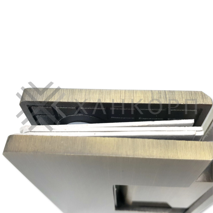 Петля Альфа α FDP-14 стекло-стекло 135˚ нержавейка/бронза