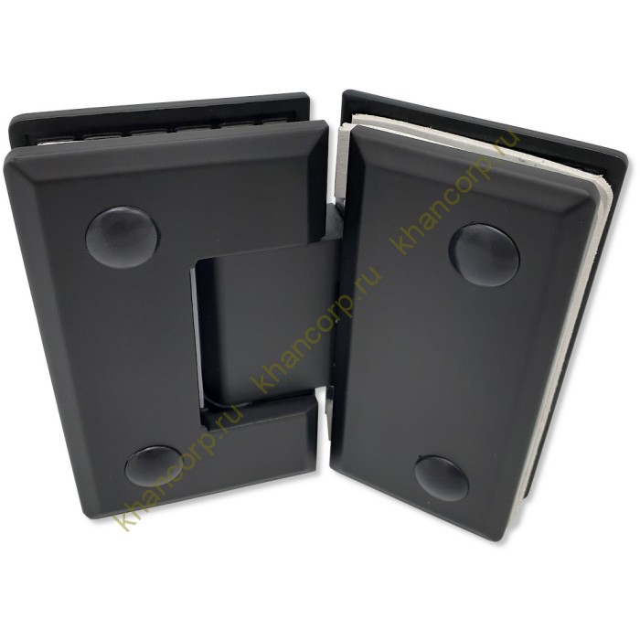 Петля Бета β FDP-24E стекло-стекло 135˚, нержавейка/черный