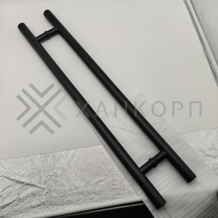 Ручка FKR-201 для стеклянных дверей 32x600х800 мм, нержавейка/черный