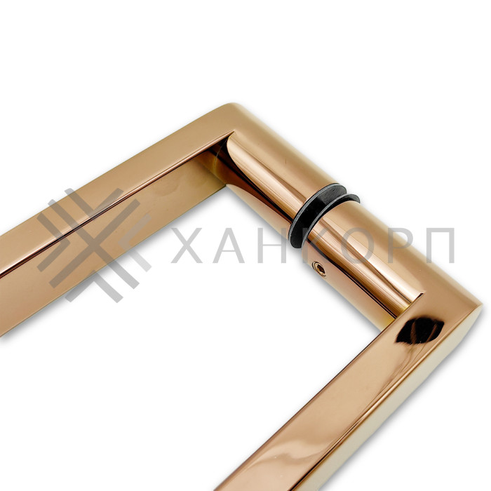 Ручка скоба FDR-86, 25*200*225 мм, нержавейка/розовое золото