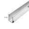 Профиль FDPA-52.3 опорный 15х12х1,5 мм под стекло 8 мм, 3 м, алюминий/полированный