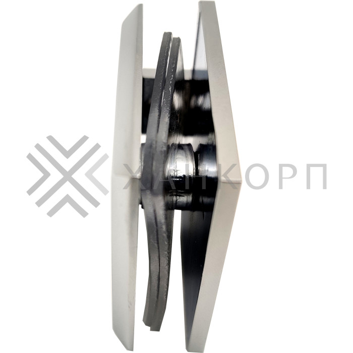 Коннектор Бета β FDK-22 стена-стекло 90˚, нержавейка/полированный