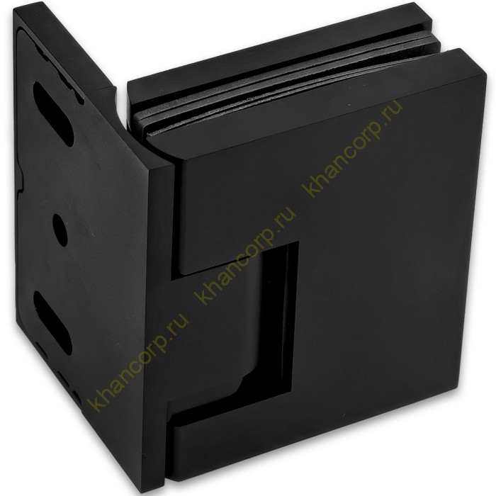 Петля Фурия FDP-240L стена-стекло 90° левая, с подъемным механизмом, латунь/черный