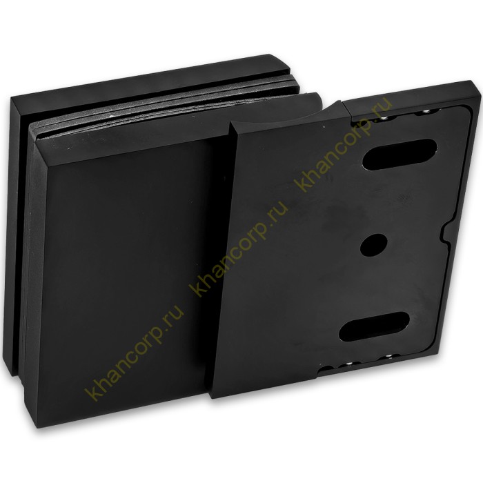 Петля Фурия FDP-240L стена-стекло 90° левая, с подъемным механизмом, латунь/черный