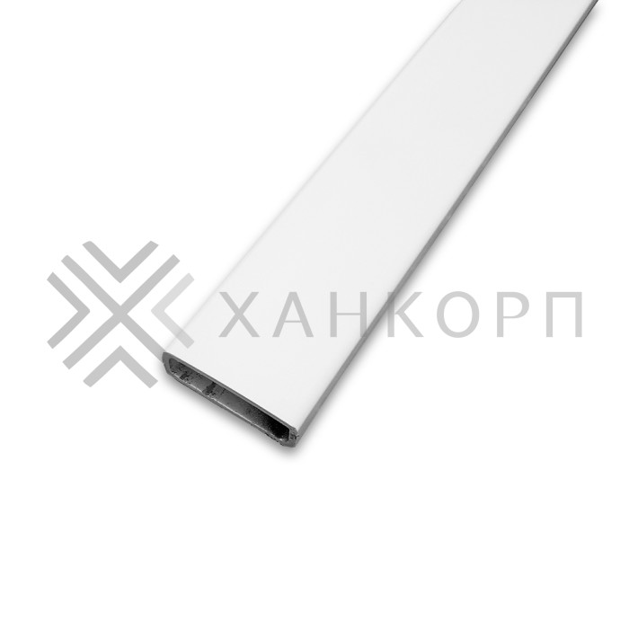 Труба FDT-351, 30х10х1.5 мм 1 м, нержавейка/белый