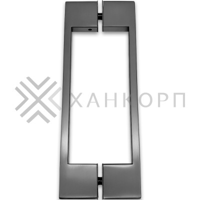 Ручка скоба FDR-90, 10х15х220х1.0 мм, нержавейка/оружейная сталь