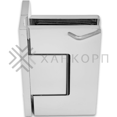 Петля Афина FDP-130 стена-стекло с боковым креплением, латунь/хром