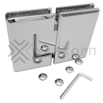 Петля Бета β FDP-22 стекло-стекло 180˚, цинк/хром