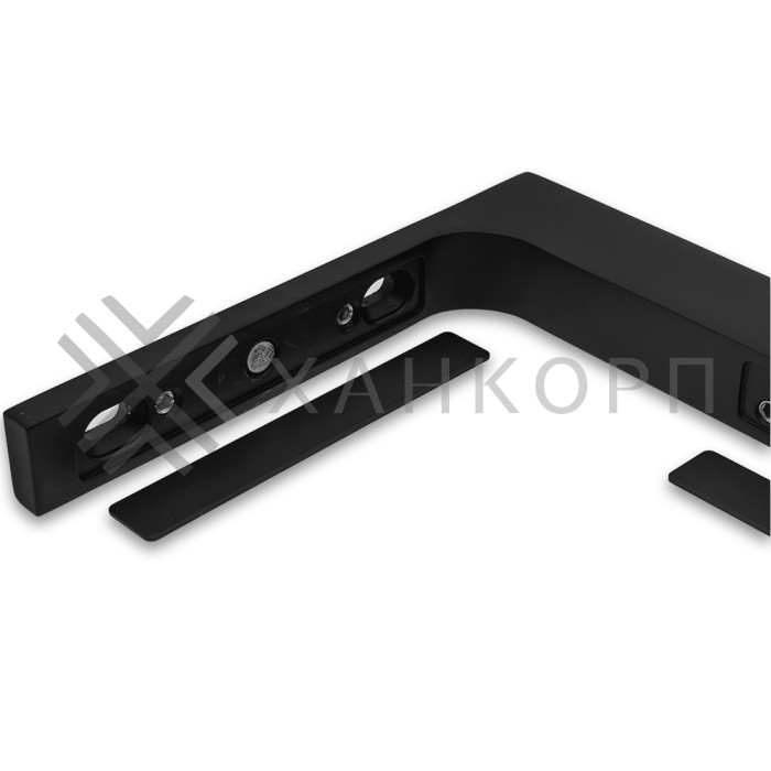 Угловой стабилизатор Диор FDK-5R стена-стекло 90˚ правый, нержавейка/черный