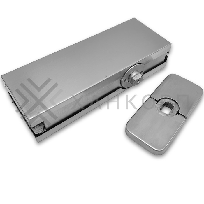 Петля с доводчиком. FKD-05 нагрузка от 60 до 100 кг, нержавейка/матовый