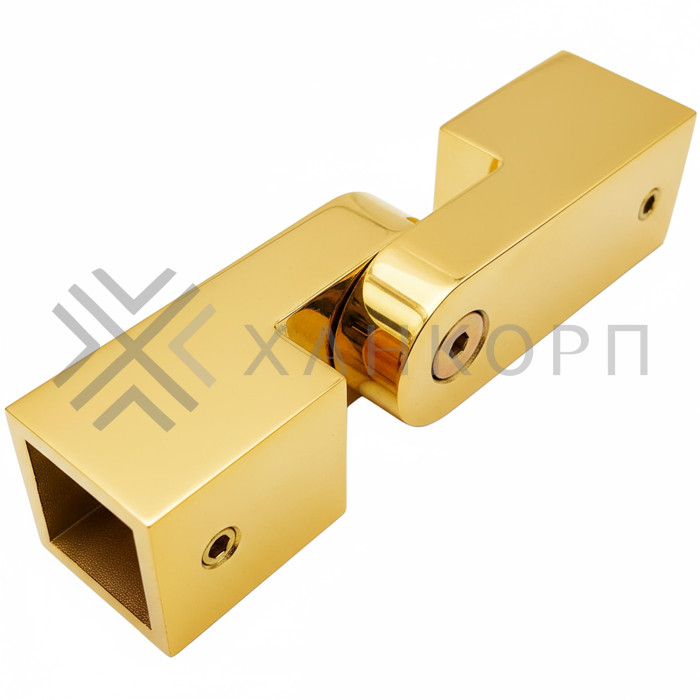 Соединитель FDC-57 трубы 15х15 регулируемый 90°-180°, нержавейка/золото