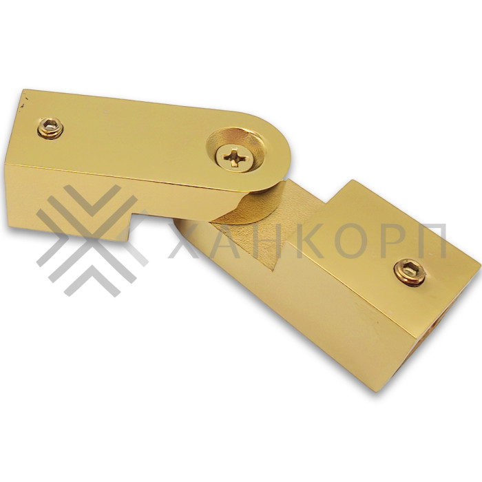 Соединитель FDC-57 трубы 15х15 регулируемый 90°-180°, нержавейка/золото