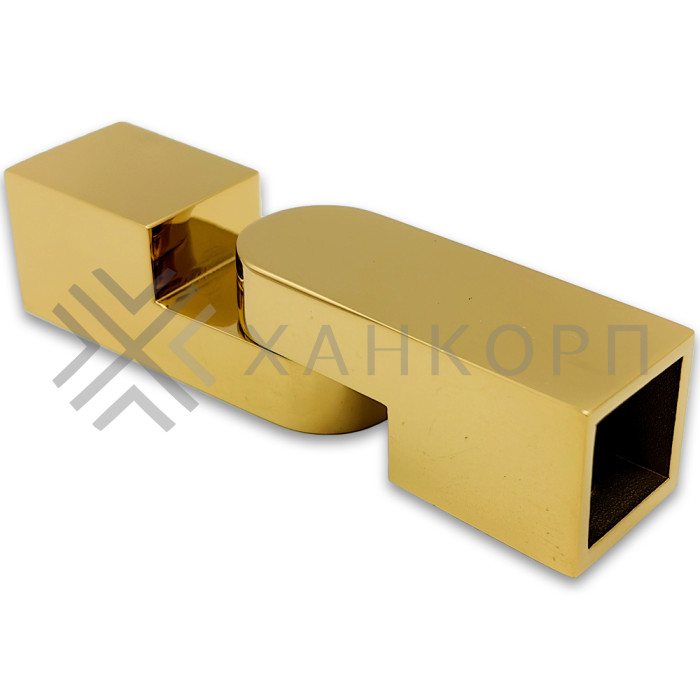 Соединитель FDC-57 трубы 15х15 регулируемый 90°-180°, нержавейка/золото