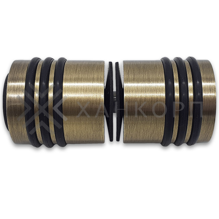 Ручка кноб Йота FDR-141 с одним резиновым торцом, латунь/бронза