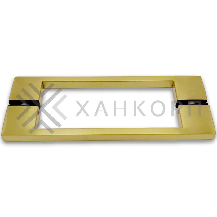 Ручка скоба FDR-90, 10х15х220х1.0 мм, нержавейка/брашированное золото