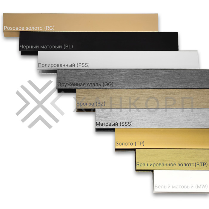 Образцы алюминиевого профиля (комплект 9 шт), FDPAA-003