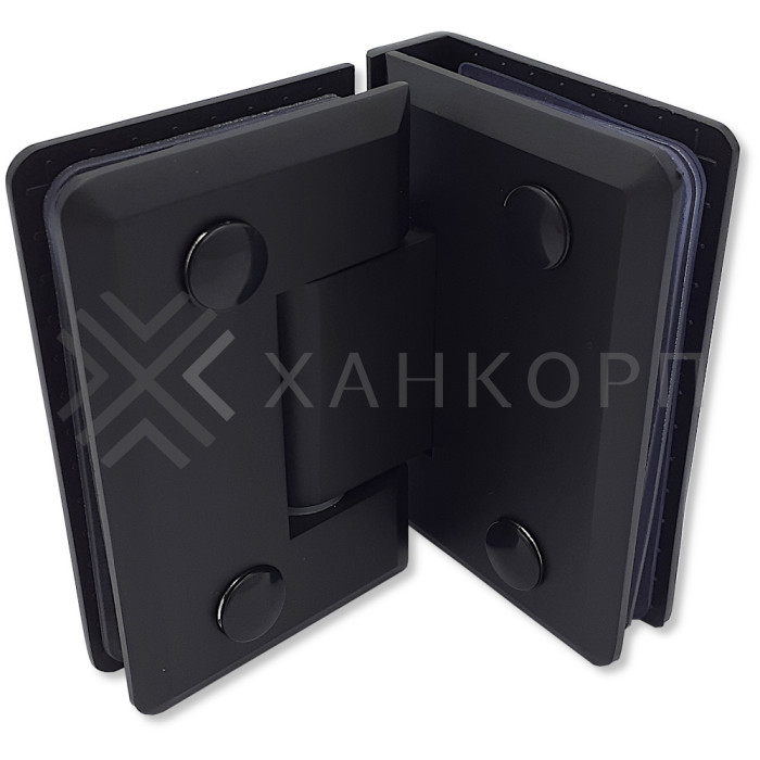 Петля Бета β FDP-23 стекло-стекло 90˚, цинк/черный