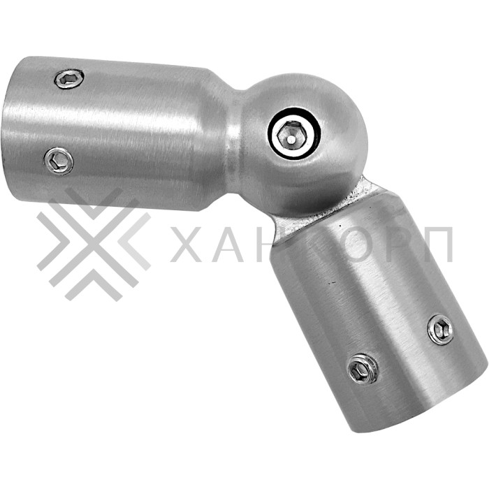 Соединитель FDC-13 трубы 19 90°-180°, нержавейка/матовый