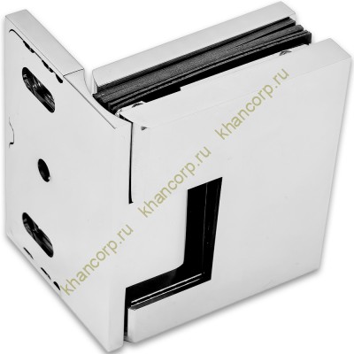 Петля Фурия FDP-240L стена-стекло 90° левая, с подъемным механизмом, латунь/хром