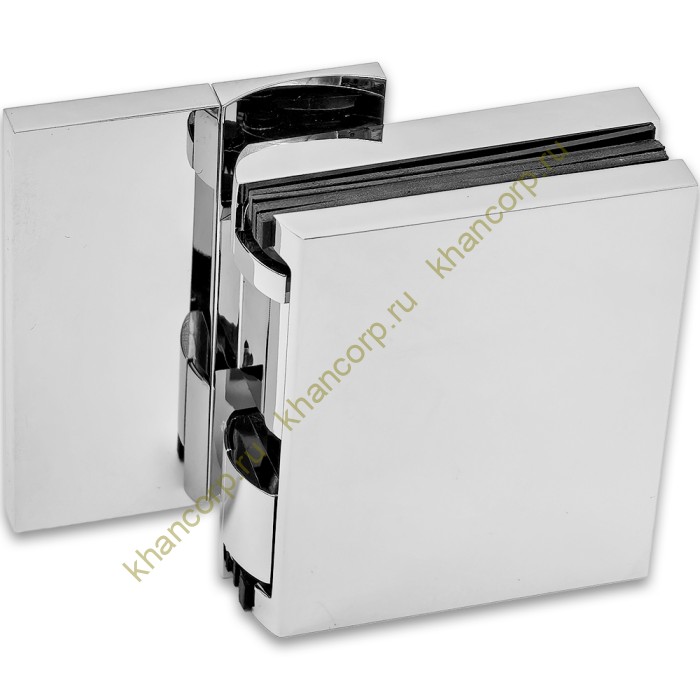 Петля Фурия FDP-240L стена-стекло 90° левая, с подъемным механизмом, латунь/хром