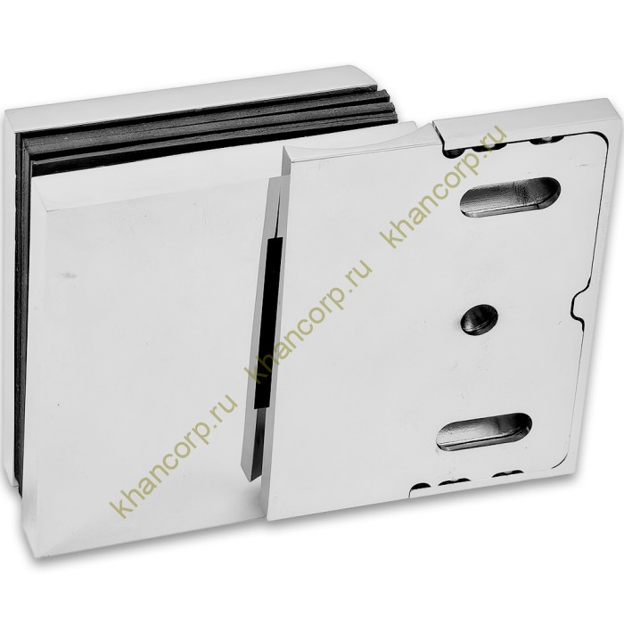 Петля Фурия FDP-240L стена-стекло 90° левая, с подъемным механизмом, латунь/хром