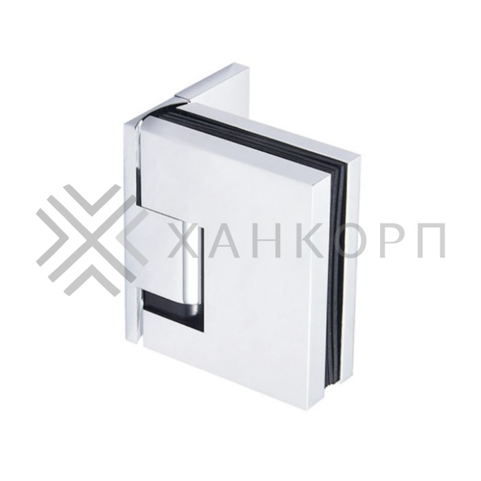 Петля Фурия FDP-240L стена-стекло 90° левая, с подъемным механизмом, латунь/хром