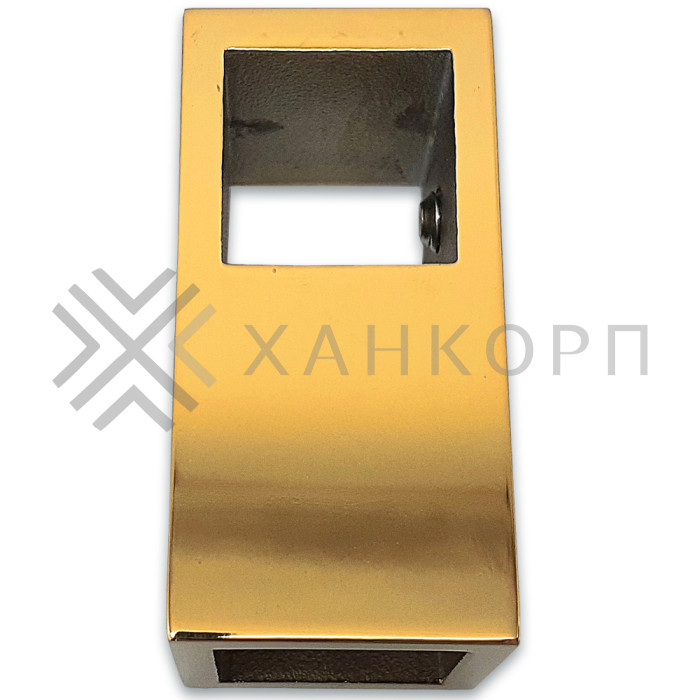 Соединитель FDC-56 трубы 15х15 сквозной Т-образный, нержавейка/золото