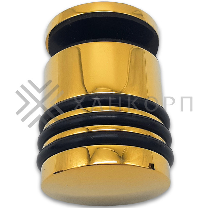 Ручка кноб Йота FDR-144 без резиновых торцов (односторонняя), латунь/золото