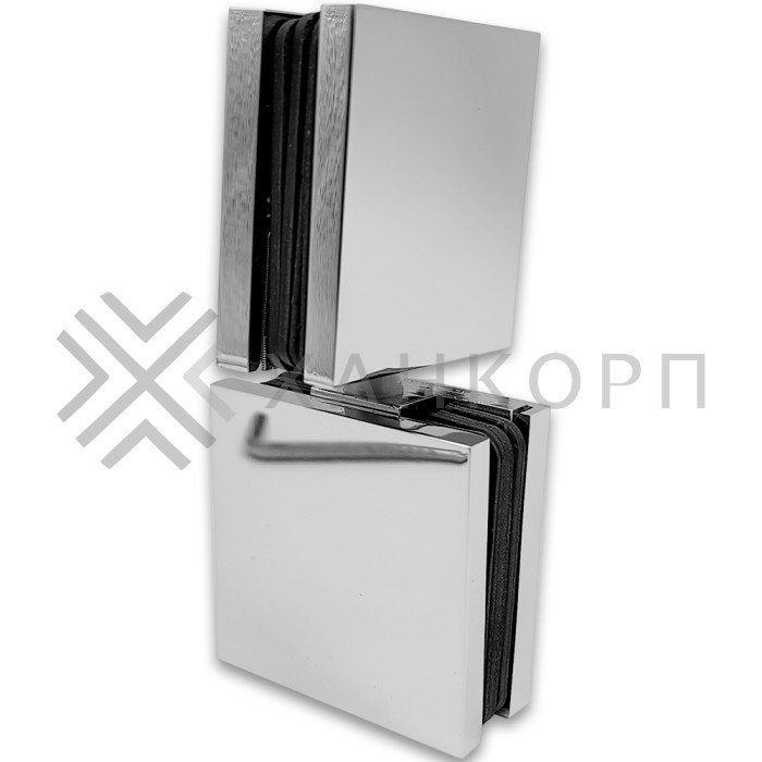 Коннектор Пегас FDK-102 стекло-стекло поворотный латунь/хром