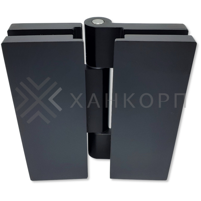 Петля Гера FDP-121 стекло-стекло 180˚, цинк/черный