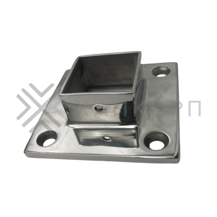 Фланец FOP-206 настенный 40х40 мм, нержавейка/полированный