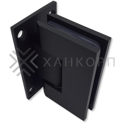 Петля Альфа FDP-11 стена-стекло центральное крепление, цинк/черный