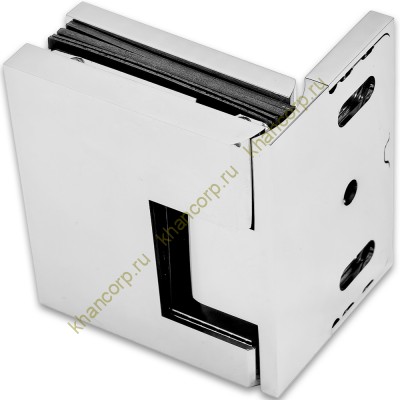 Петля Фурия FDP-240R стена-стекло 90° правая, с подъемным механизмом, латунь/хром