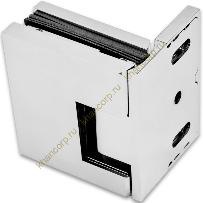 Петля Фурия FDP-240R стена-стекло 90° правая, с подъемным механизмом, латунь/хром