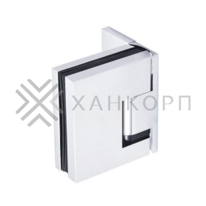 Петля Фурия FDP-240R стена-стекло 90° правая, с подъемным механизмом, латунь/хром